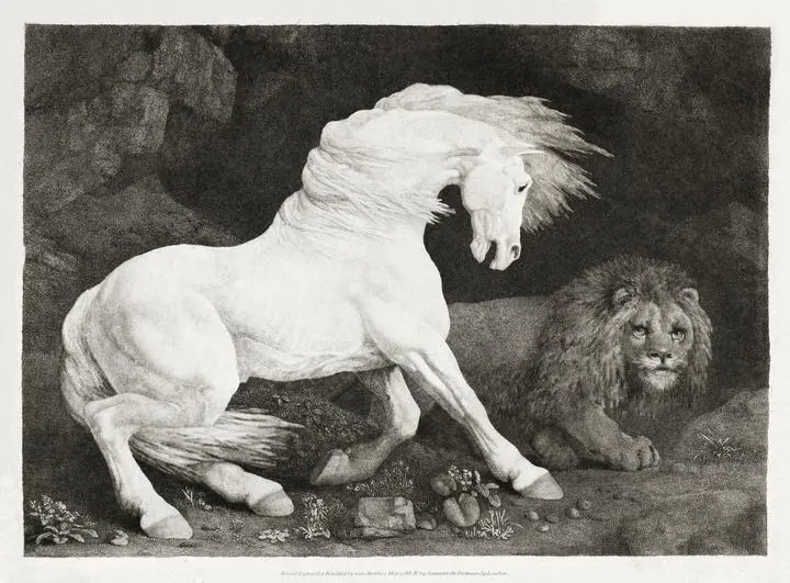 A Horse Affrighted at a Lion
