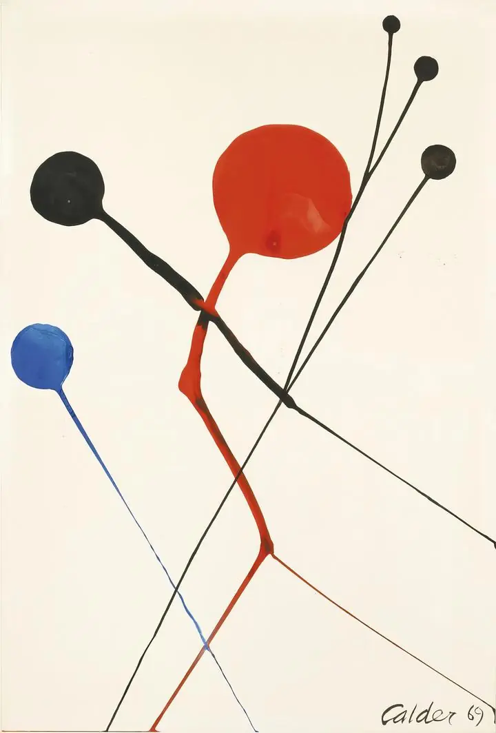 Airborne (1969), Paintings, Alexander Calder