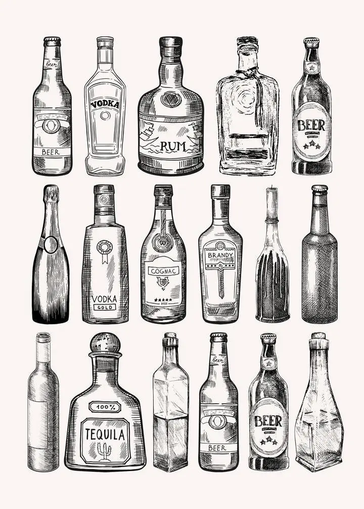 Alcoholic Beverage Bottles
