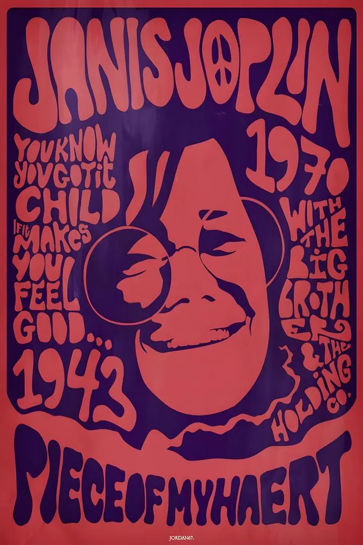 Artist Janis Joplin, Aesthetic Art, Pop Art