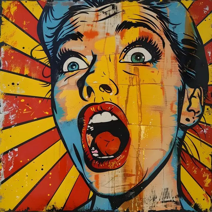 Artist Screaming Woman
