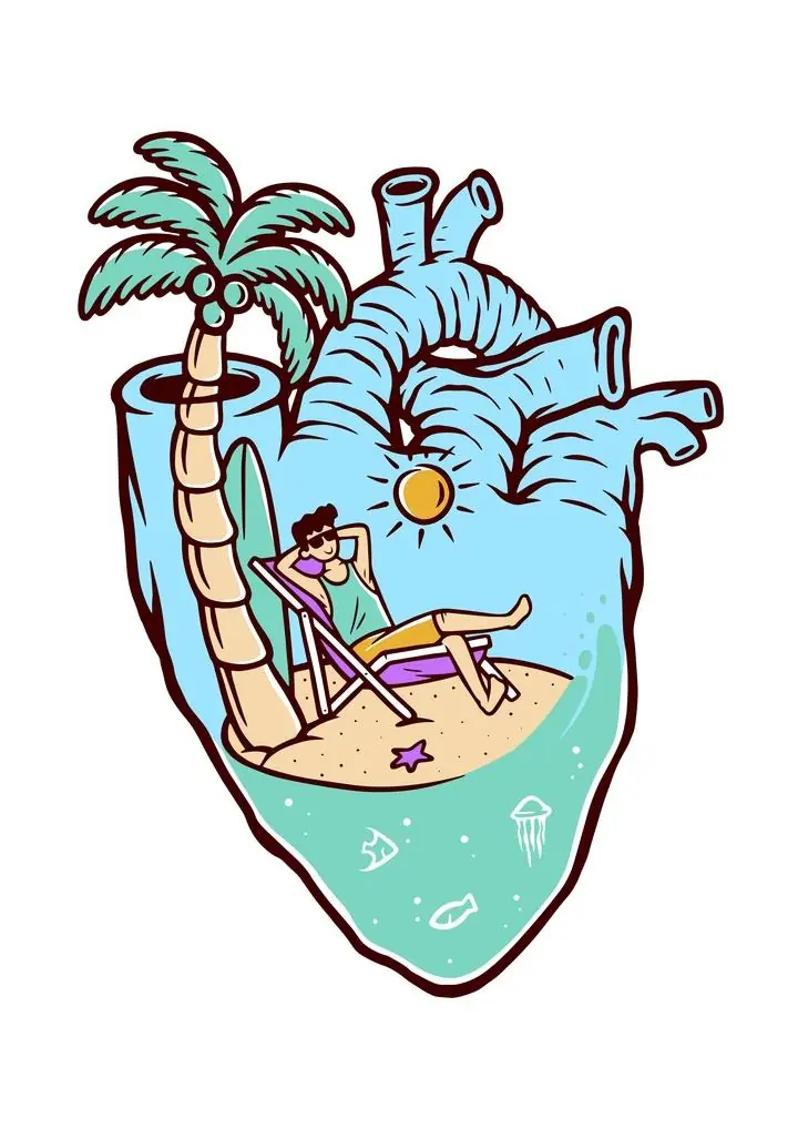 Beach Heart Paradise