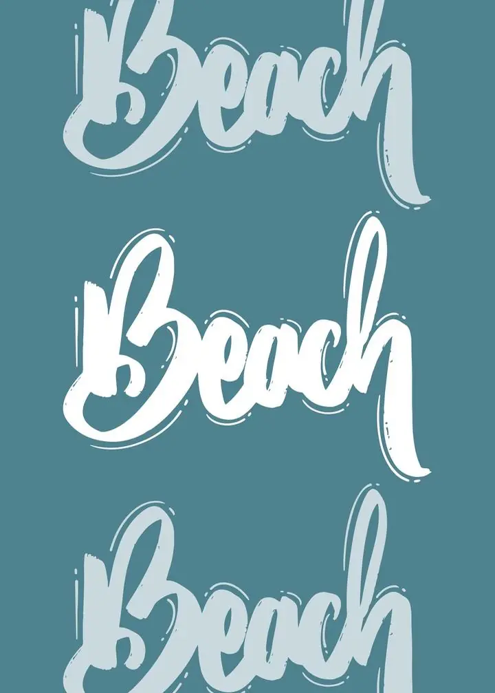 Beach Vintage Poster
