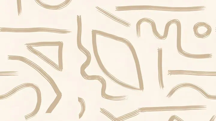 Beige Abstract Lines Pattern 2