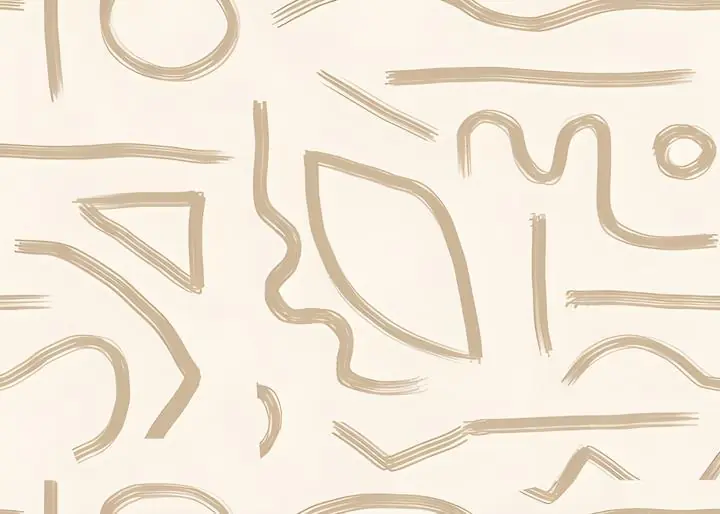 Beige Abstract Lines Pattern