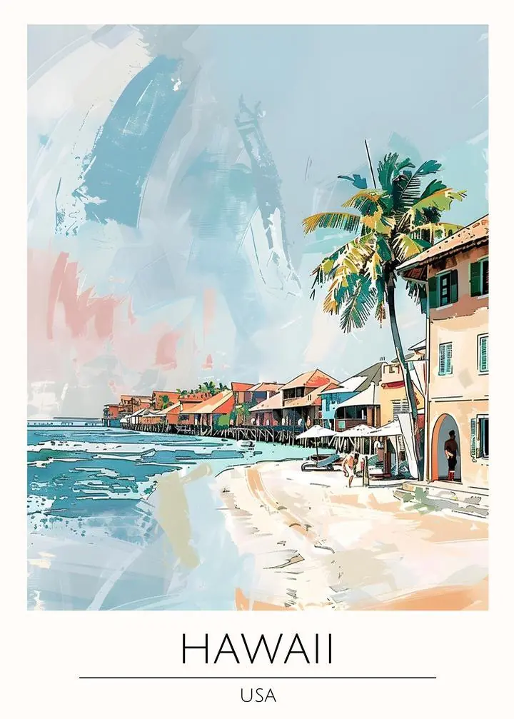 Beige Beach Buildings