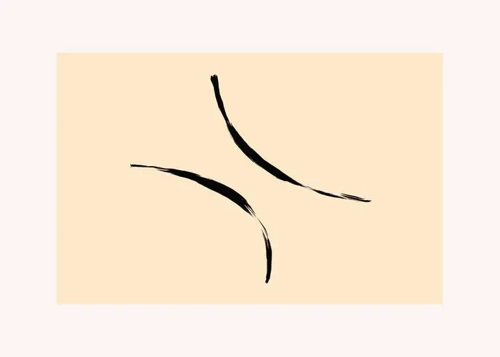 Beige Black Brush Strokes