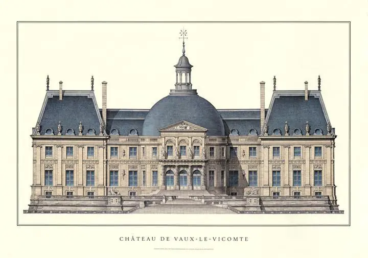 Beige Chateau De Vaux Le Vicomte