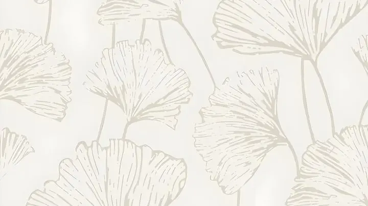 Beige Ginkgo Leaves 3