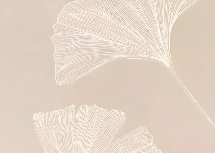 Beige Ginkgo Leaves