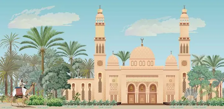 Beige Mosque Building Structure