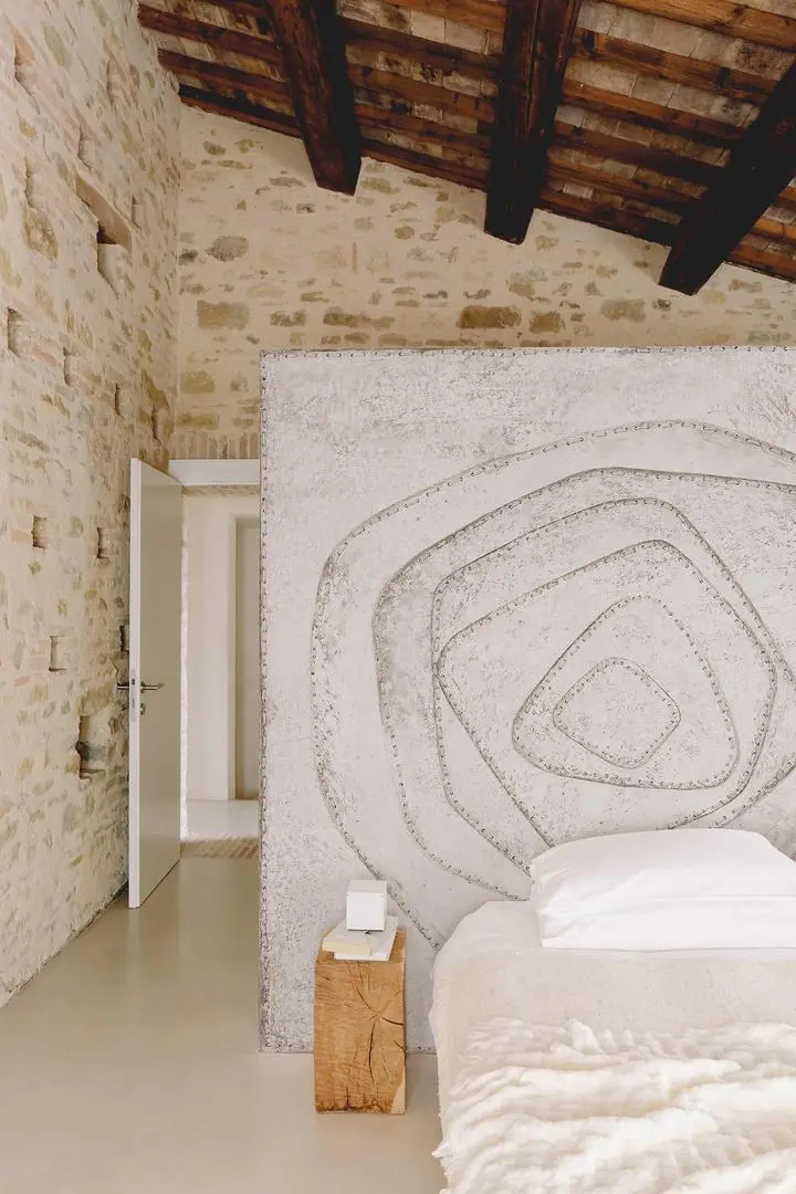 Beige Stitched Square Rug, Wallpaper, Art