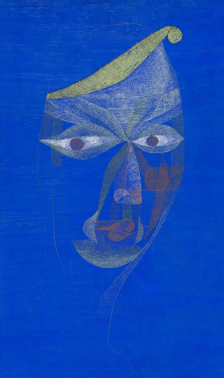 Bildnis Eines Asiaten Portrait Of An Oriental, Paintings, Paul Klee, Paul Klee B