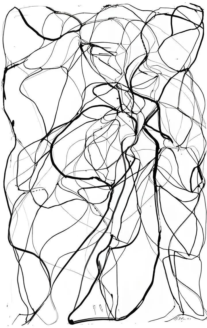 Black Abstract Art 8, Wall Art, Modern, Modern Monochrome