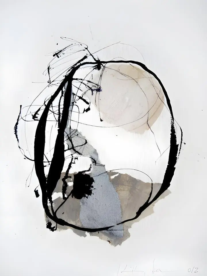 Black Abstract Art Painting