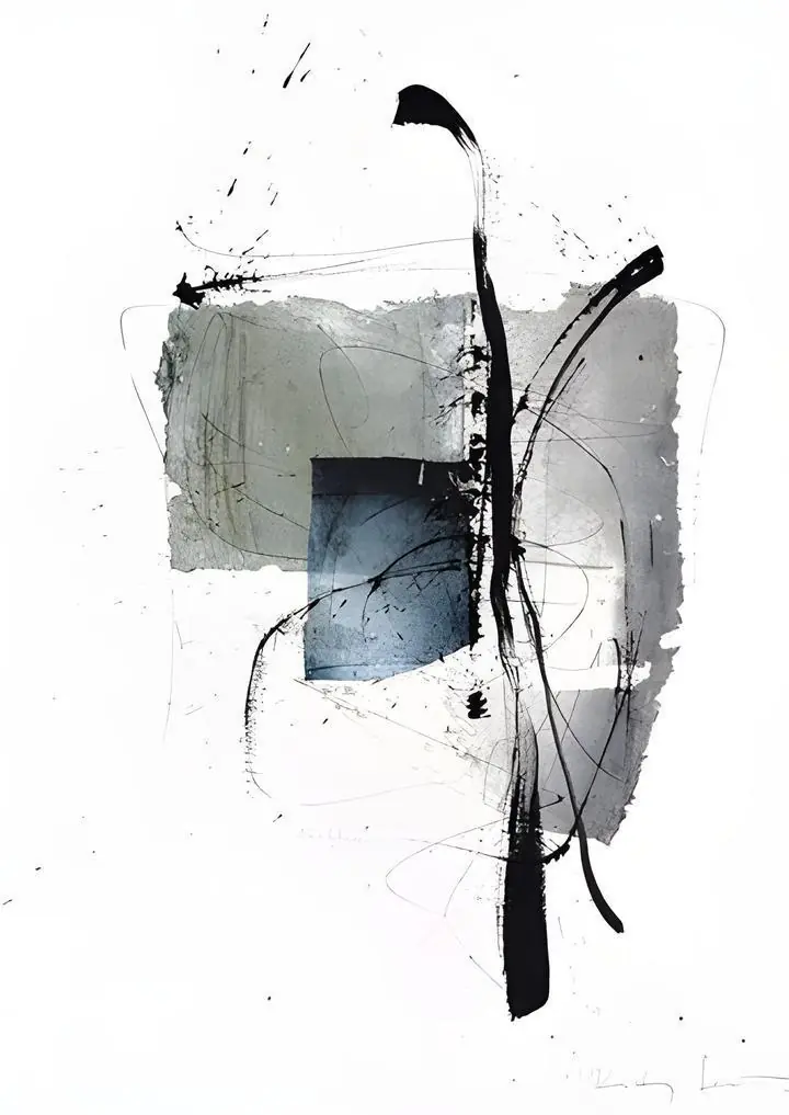 Black Abstract Art Piece 4