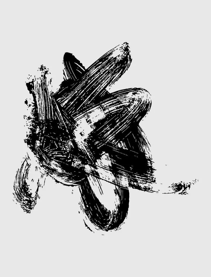 Black Abstract Art Piece 5