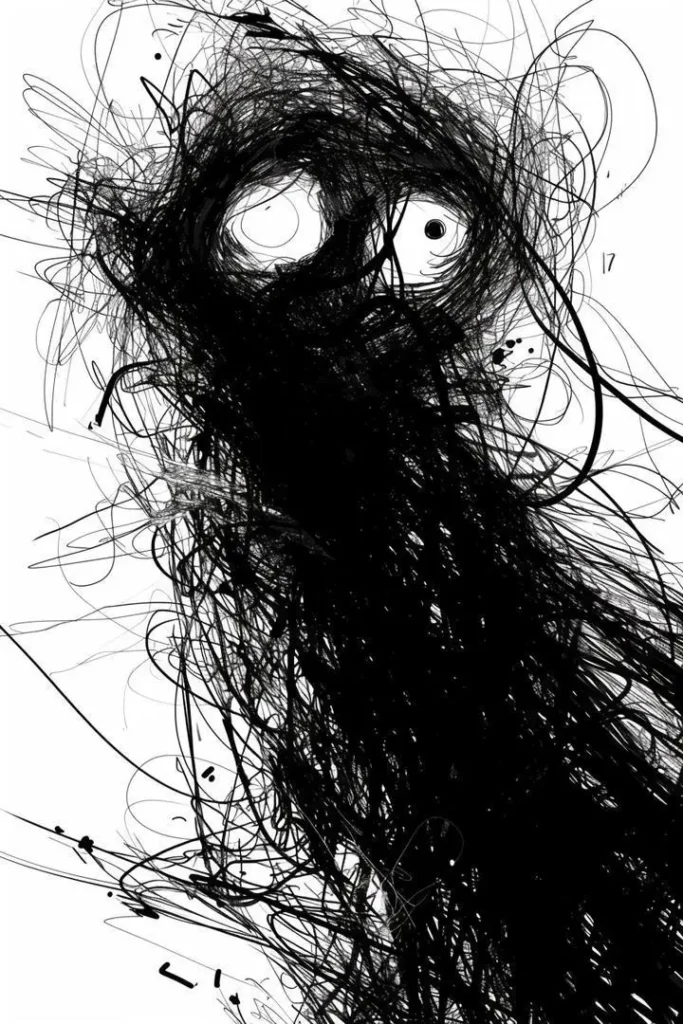 Black Abstract Artwork 8