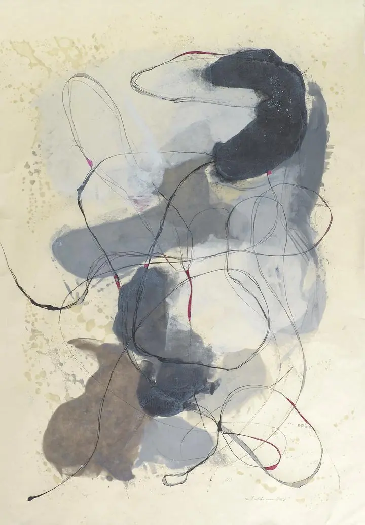 Black Abstract Artwork, Wall Art, Abstract Art, Abstract Art B