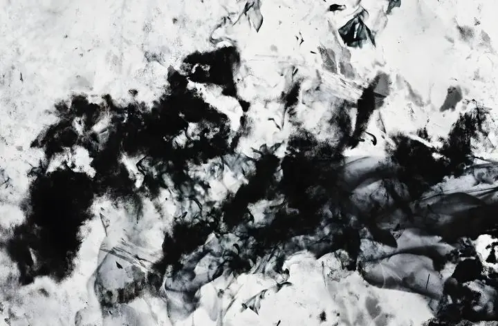 Black And White Painting 3, Wall Art, Modern, Modern Monochrome