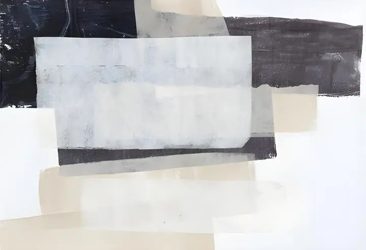 Black And White Painting 7, Wall Art, Modern, Modern Monochrome