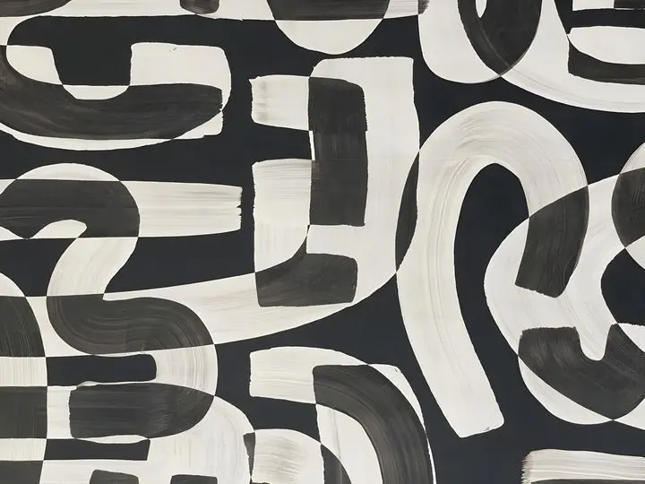 Black And White Pattern 2, Wall Art, Modern, Modern Monochrome