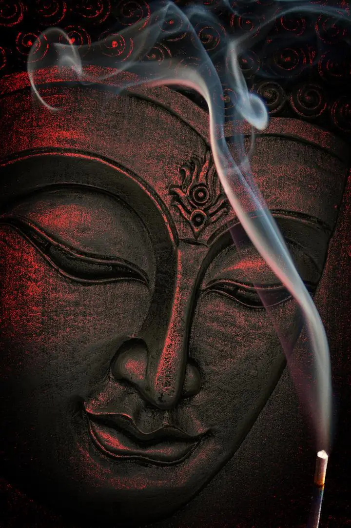 Black Buddha Face, Religious, Buddha