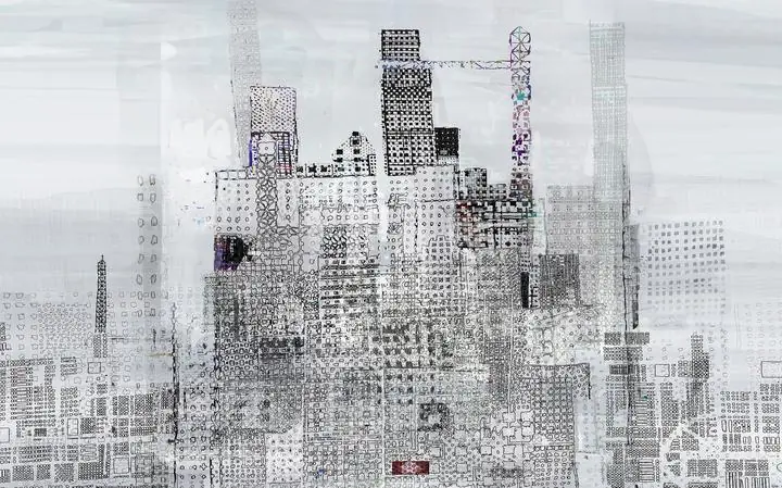 Black Cityscape Building Skyscrapers 2, Wallpaper, World Landscape