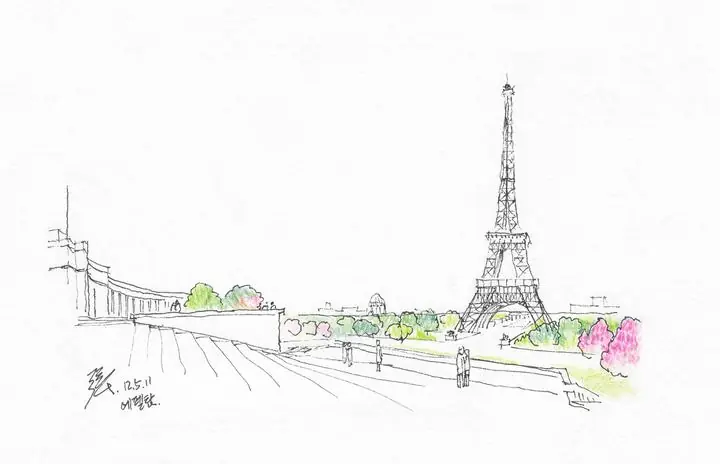 Black Eiffel Tower 2