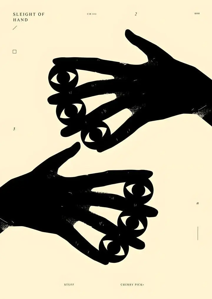 Black Hands, Wall Art, Modern, Modern Monochrome