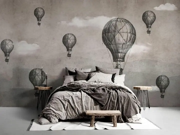 Black Hot Air Balloon