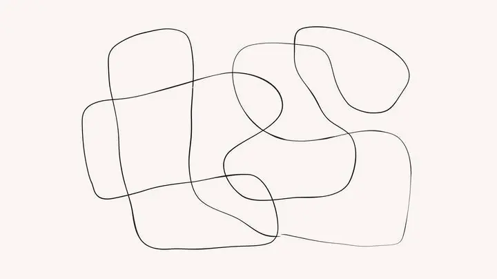 Black Lines Art 2, Wall Art, Boho, Boho Art C