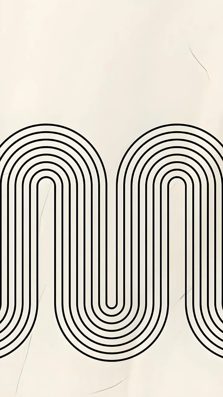 Black Lines Artwork 3, Wall Art, Modern, Modern Monochrome