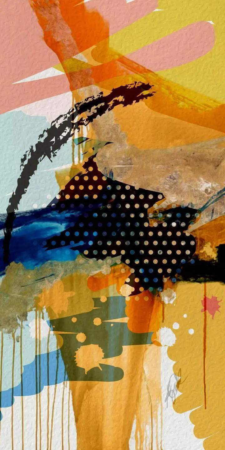 Black Polka Dot Artwork, Wall Art, Decor Wall Art, Decor Wall Art G