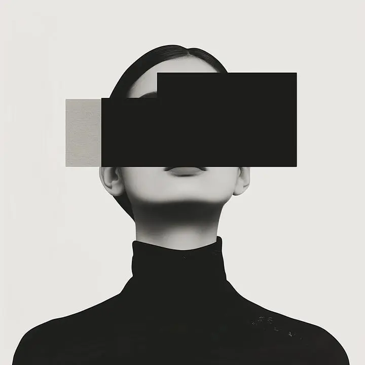 Black Woman Face 2, Wall Art, Modern, Modern Monochrome