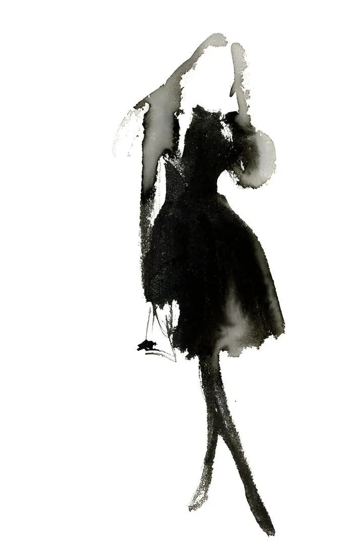 Black Woman Silhouette 3, Wall Art, Modern, Modern Monochrome