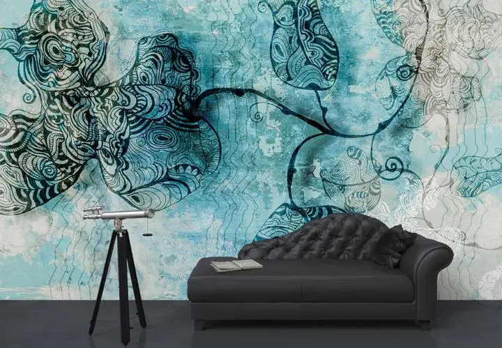 Blue Abstract Artwork 2, Wallpaper, Unique