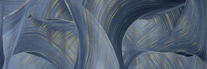 Blue Abstract Artwork 4, Wall Art, Old Gold, Gold Landscape