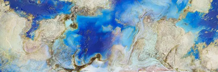 Blue Gold Marble Artwork, Wall Art, Old Gold, Gold Landscape