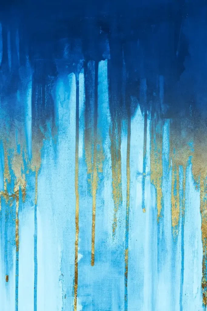 Blue Gold Painting