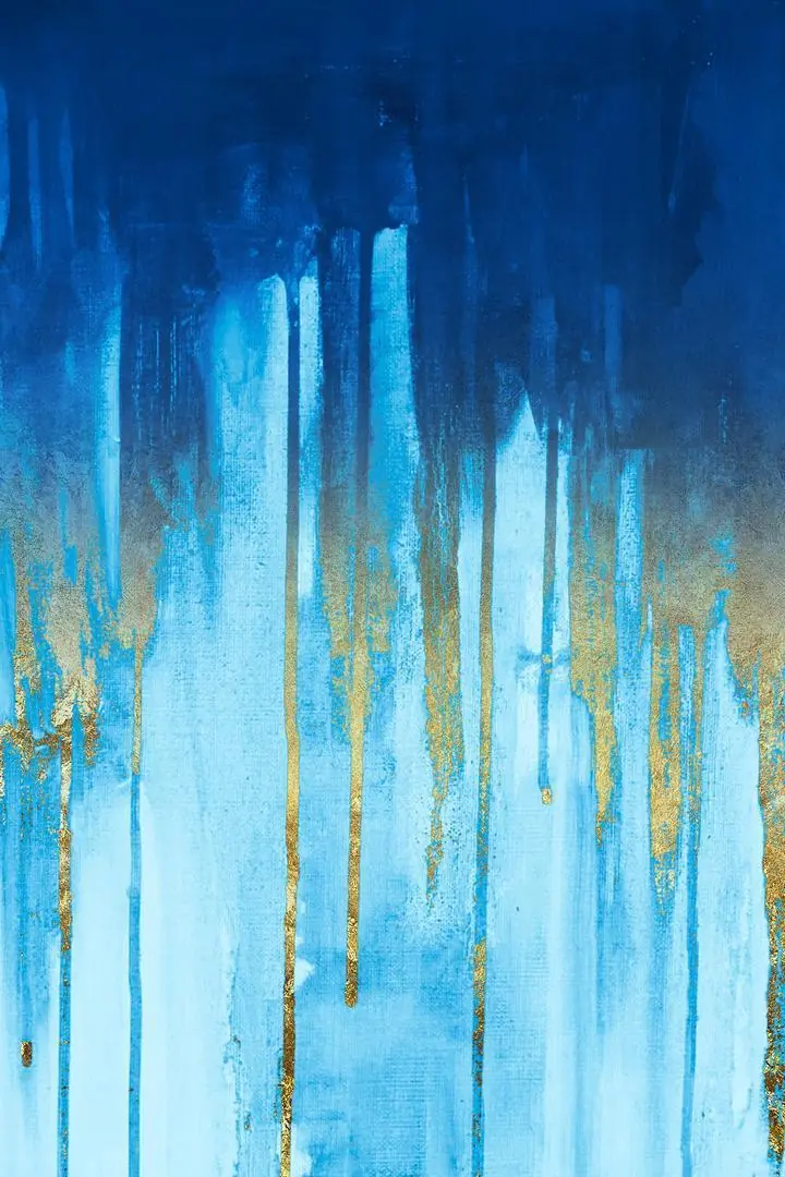 Blue Gold Painting, Wall Art, Decor Wall Art, Decor Wall Art G