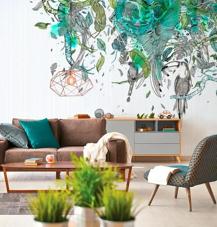 Blue Green Parrot Bird