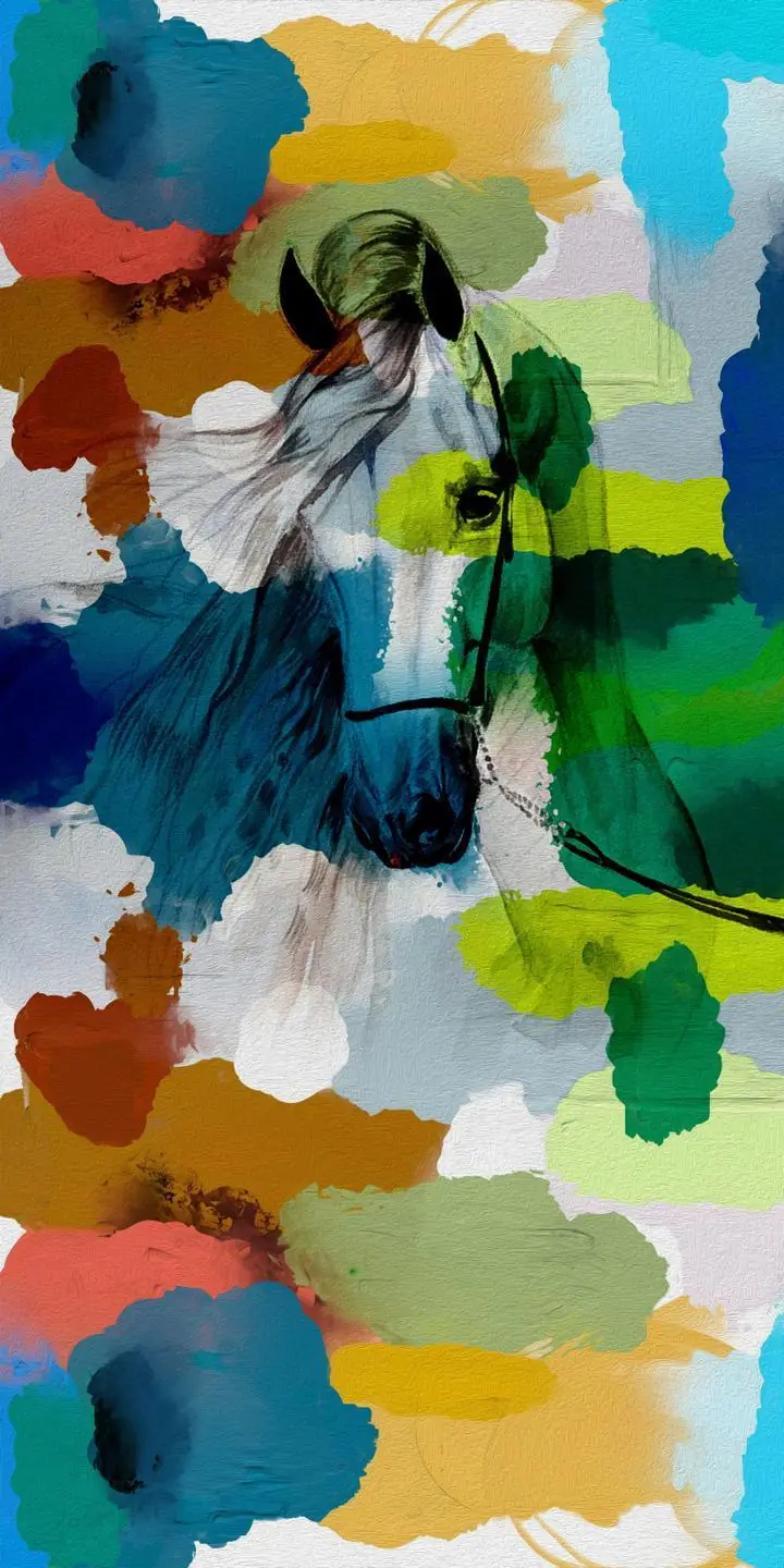 Blue Horse Head, Wall Art, Decor Wall Art, Decor Wall Art G