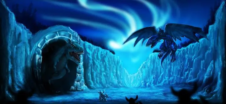 Blue Ice Cave Battle