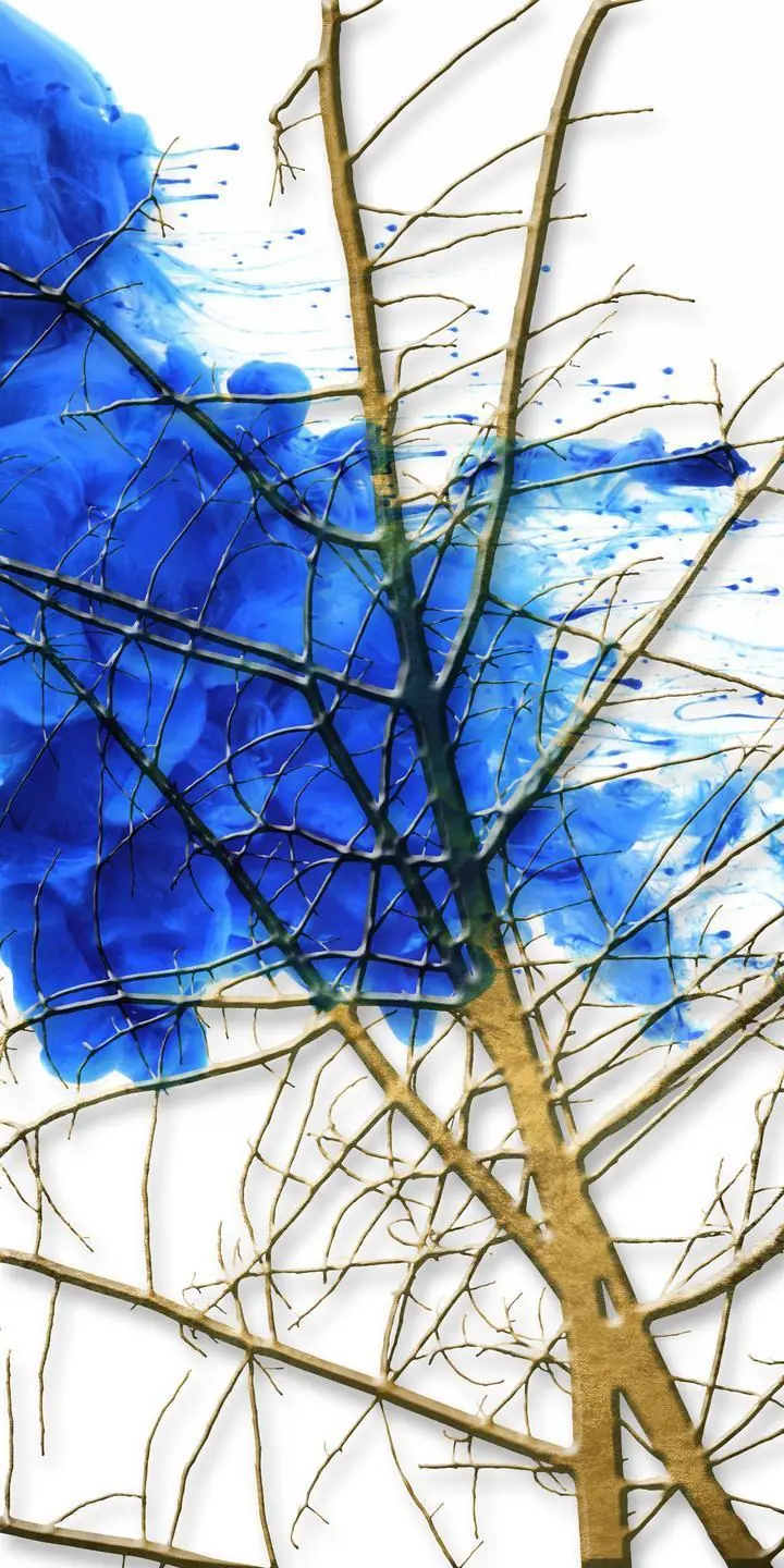 Blue Tree Branches, Wall Art, Decor Wall Art, Decor Wall Art G