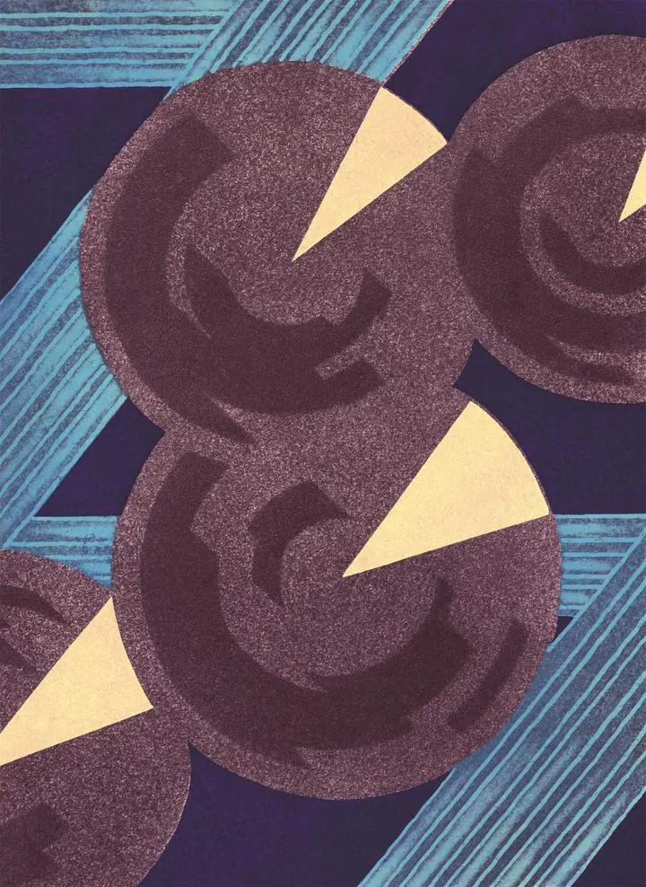 Brown Abstract Art Composition 7