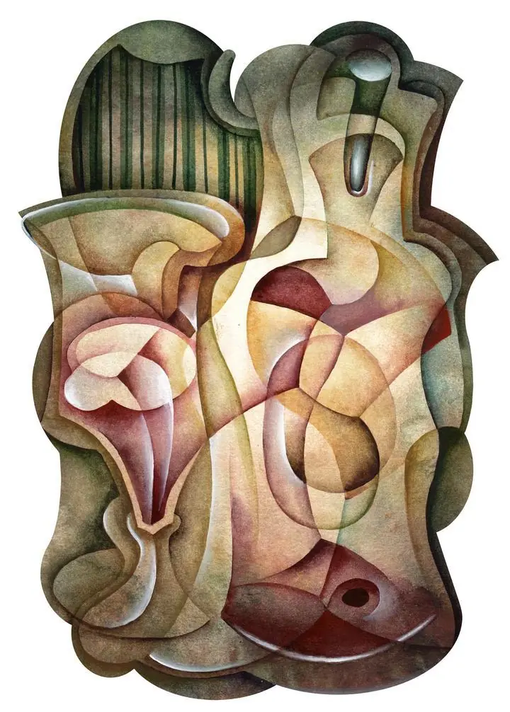 Brown Abstract Art Piece 3