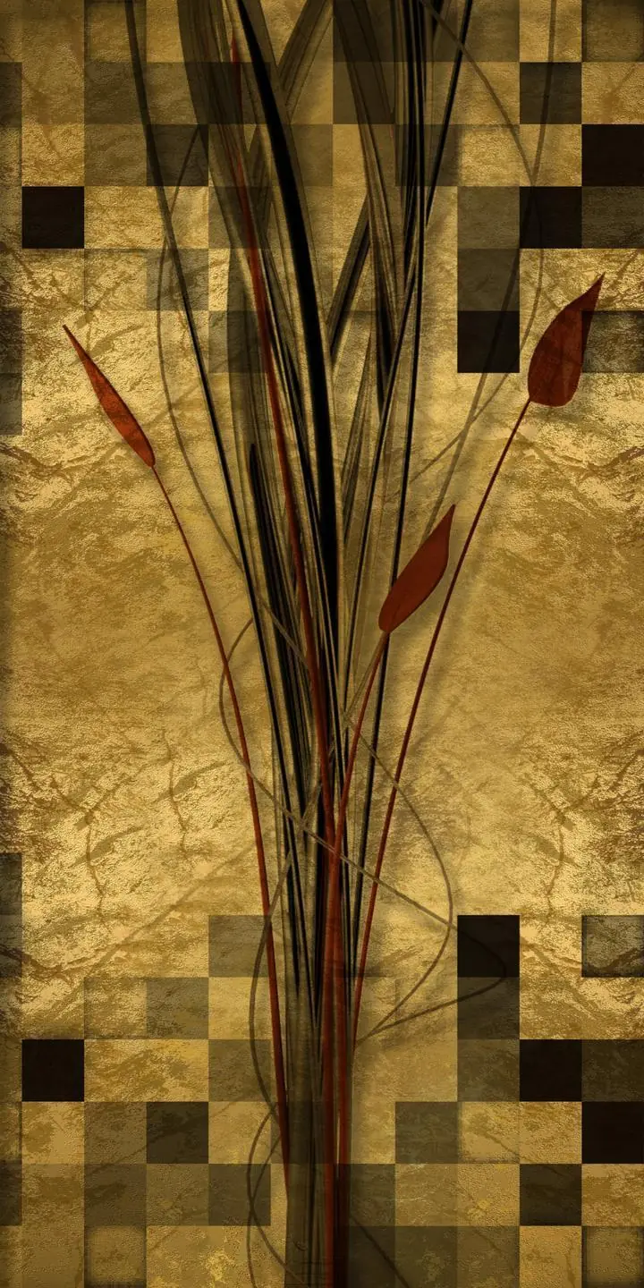 Brown Abstract Plant Design, Wall Art, Decor Wall Art, Decor Wall Art G