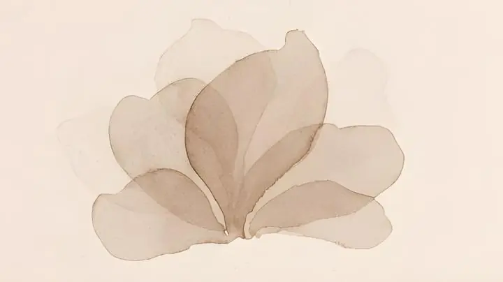 Brown Flower Petals, Wall Art, Boho, Boho Art C