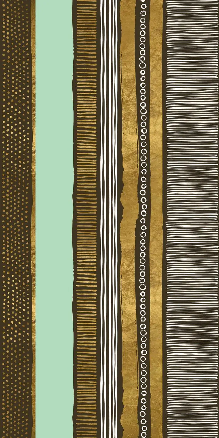 Brown Gold Pattern Strips, Wall Art, Decor Wall Art, Decor Wall Art G